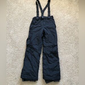Kids ski pants, Sport Essentials, girls, black, size 16, inseam 29”.
